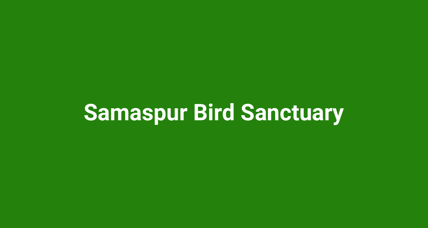 Samaspur Bird Sanctuary