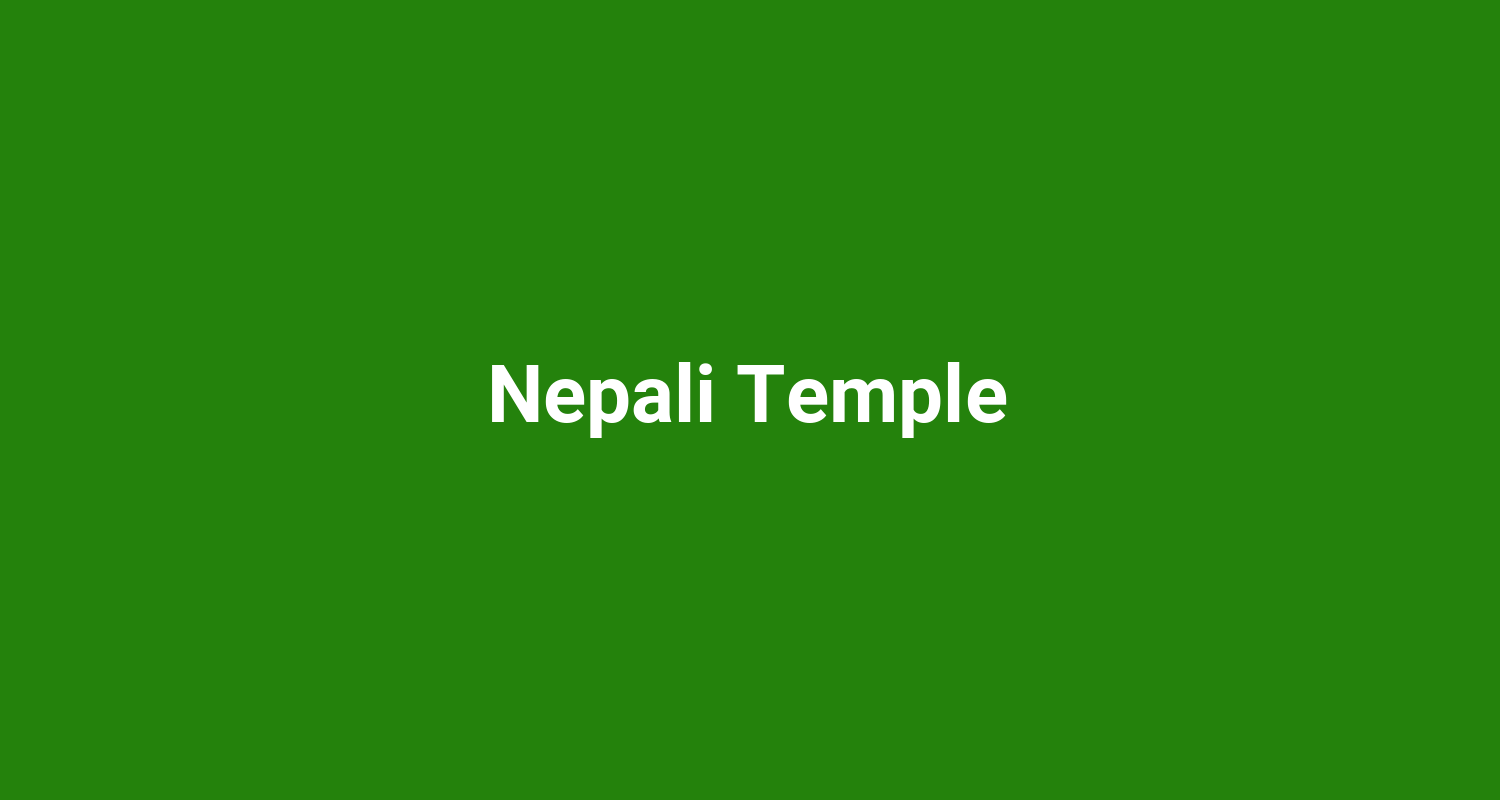 Nepali Temple