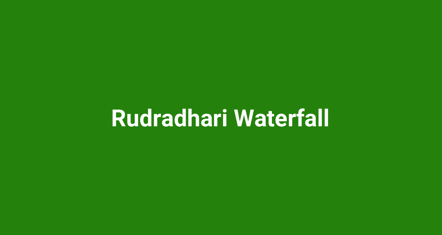 Rudradhari Waterfall