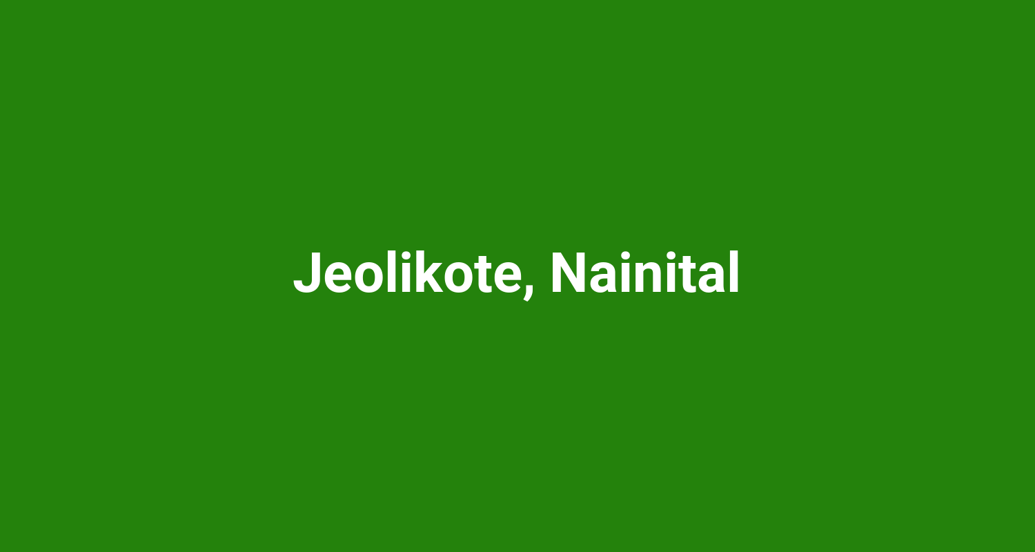 Jeolikote Nainital