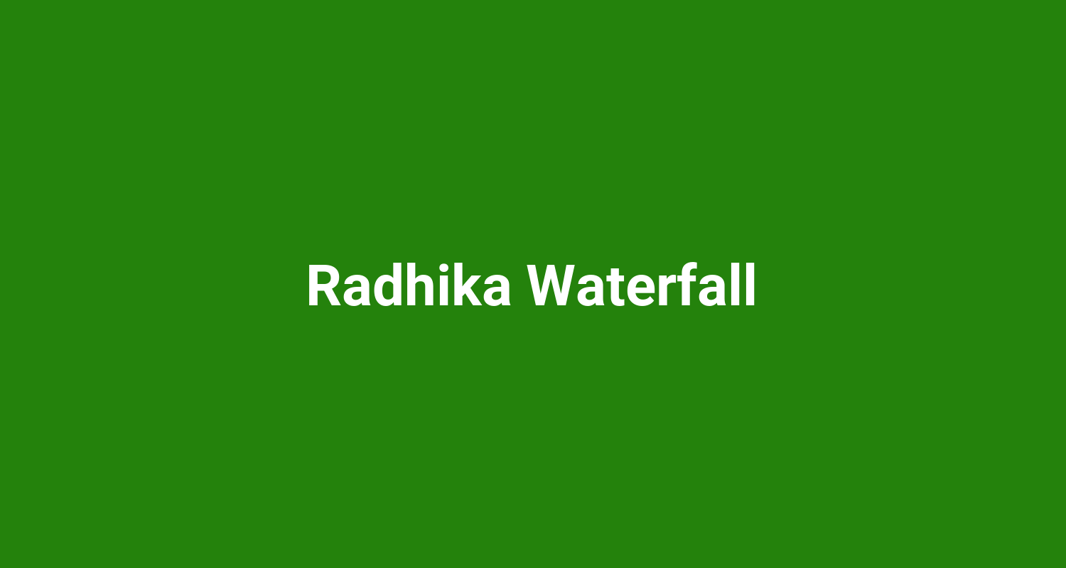 Radhika Waterfall