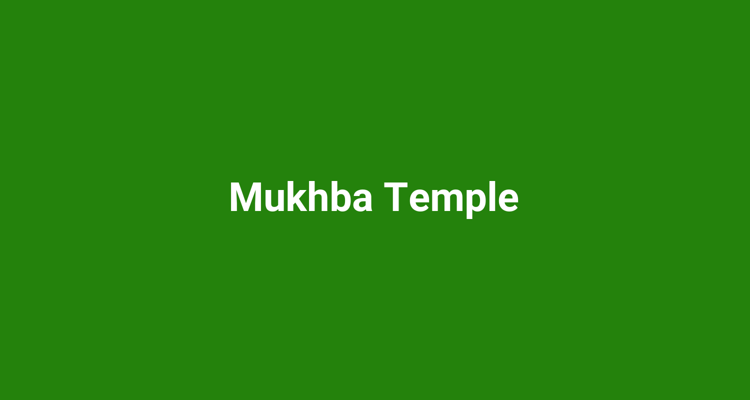 Mukhba Temple