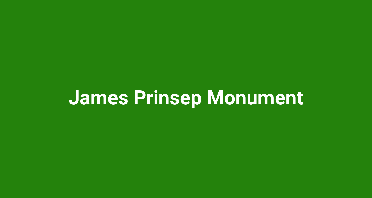 James Prinsep Monument