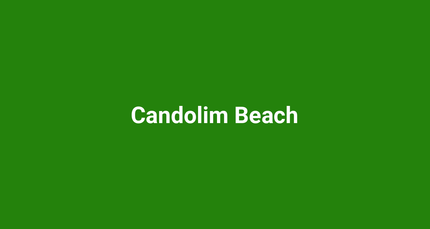 Candolim Beach