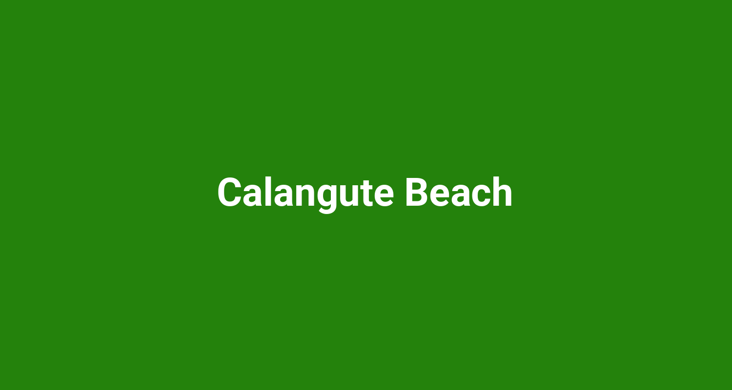 Calangute Beach