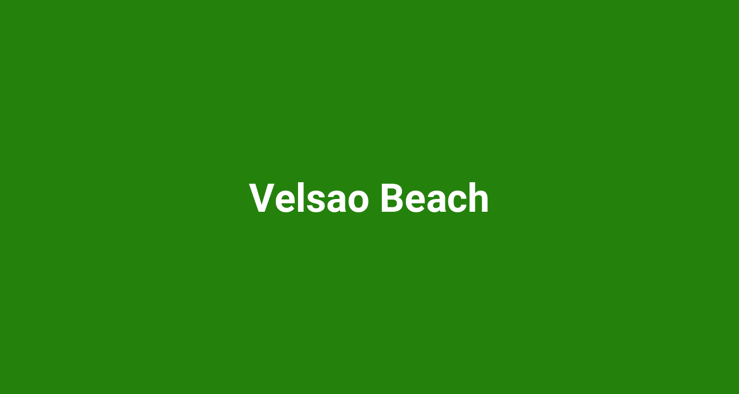Velsao Beach