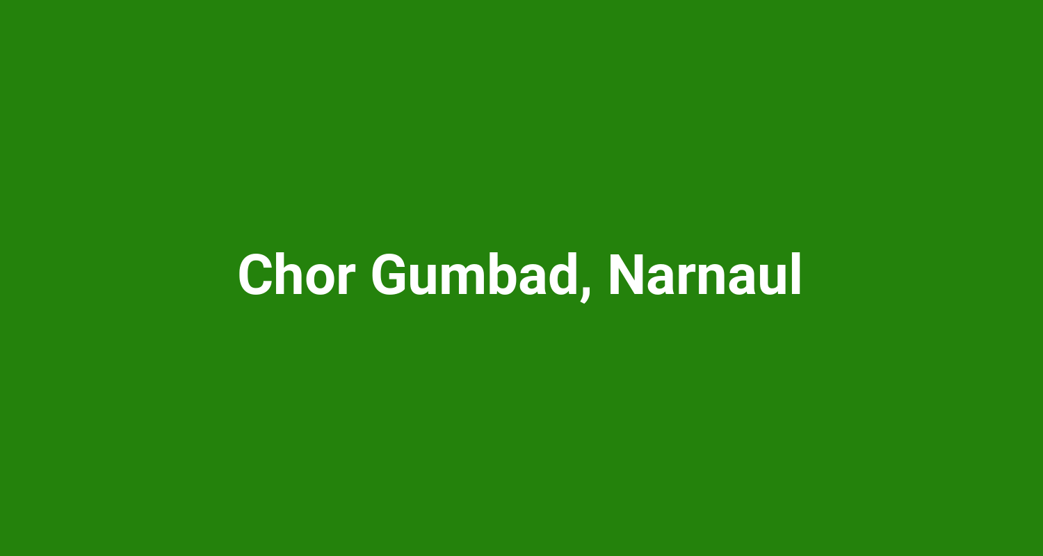 Chor Gumbad, Narnaul