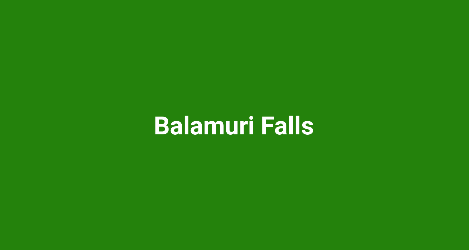 Balamuri Falls