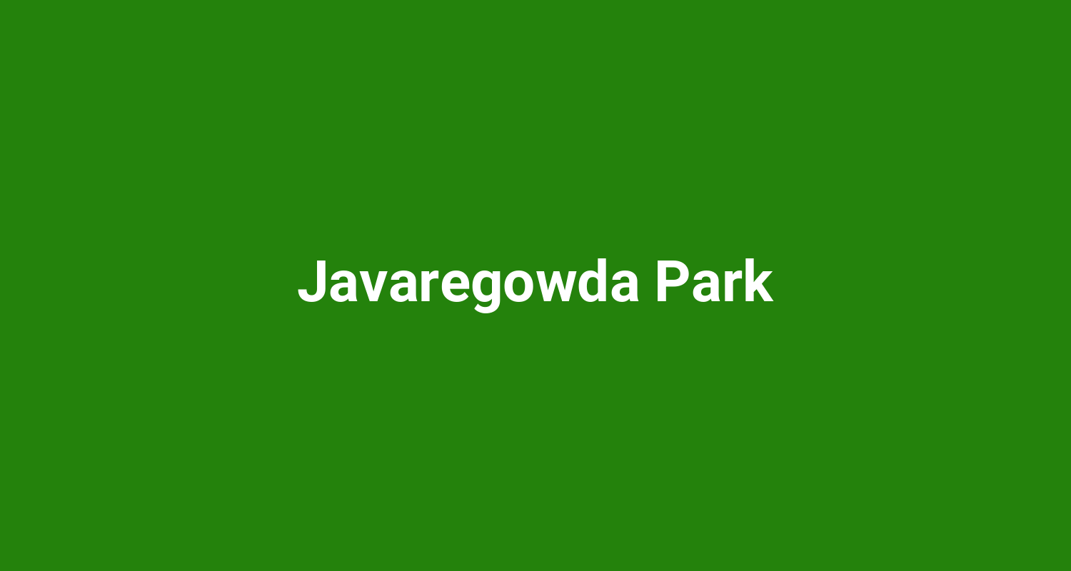 Javaregowda Park
