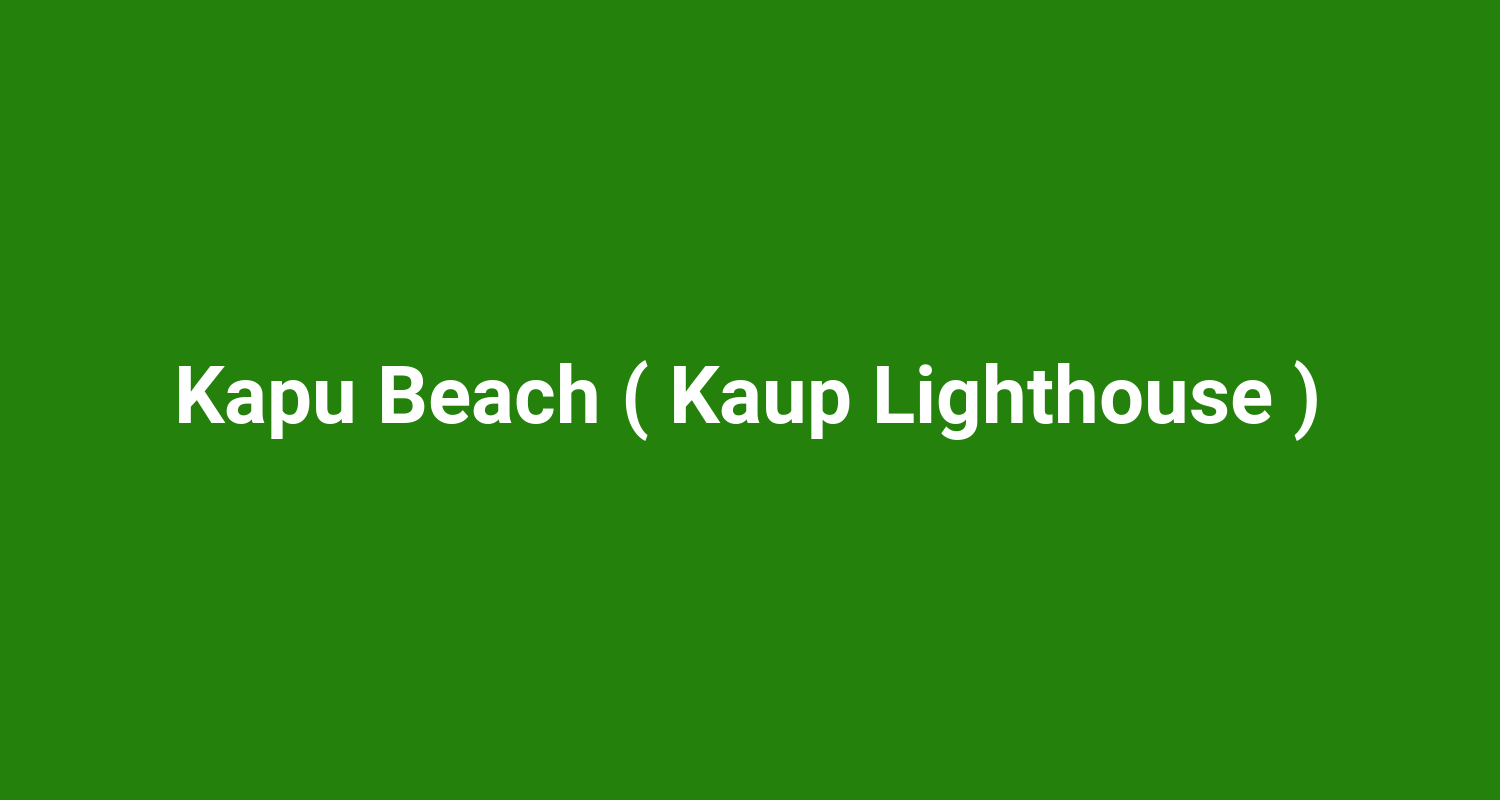 Kapu Beach ( Kaup Lighthouse )