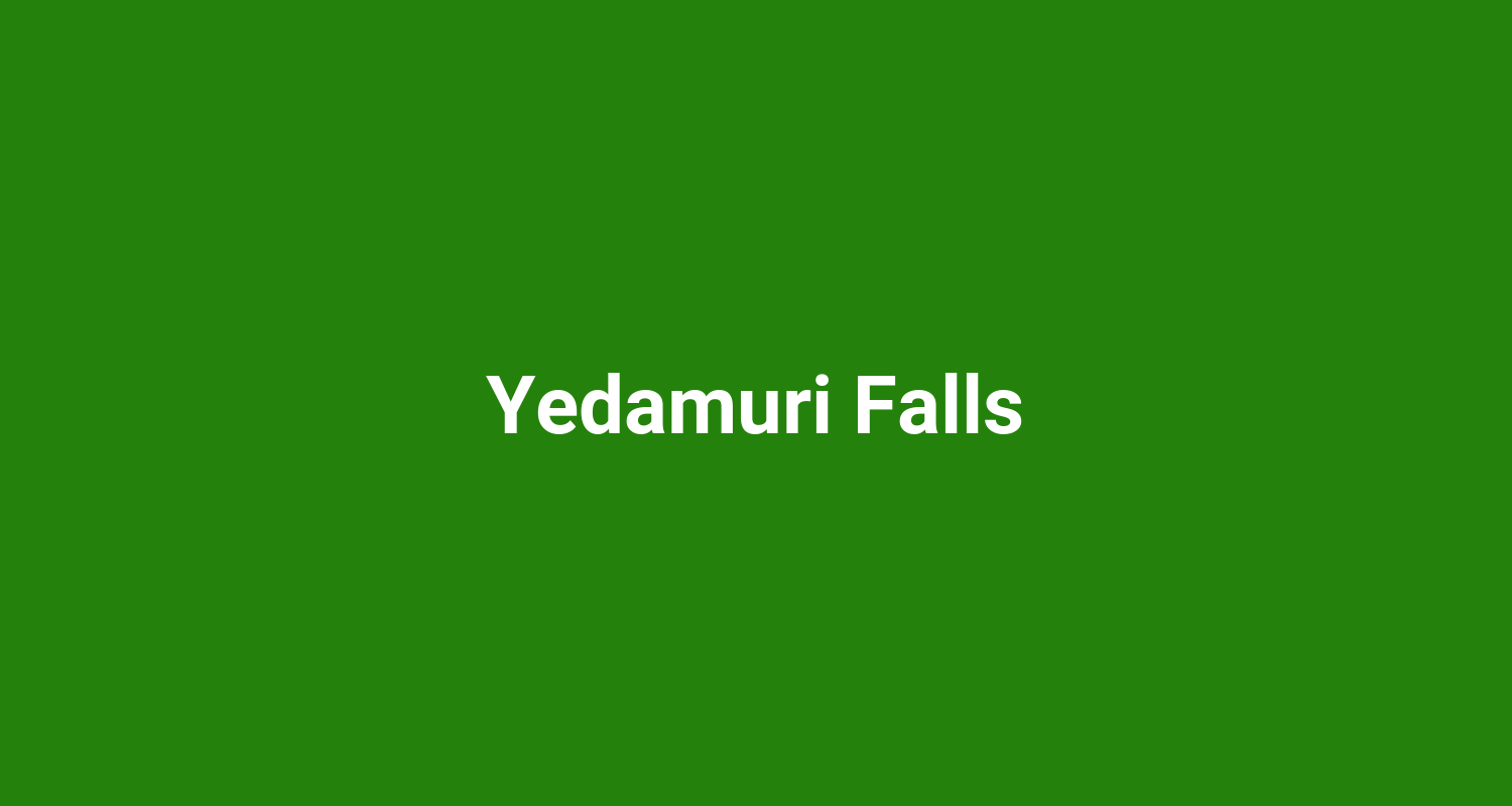 Yedamuri Falls