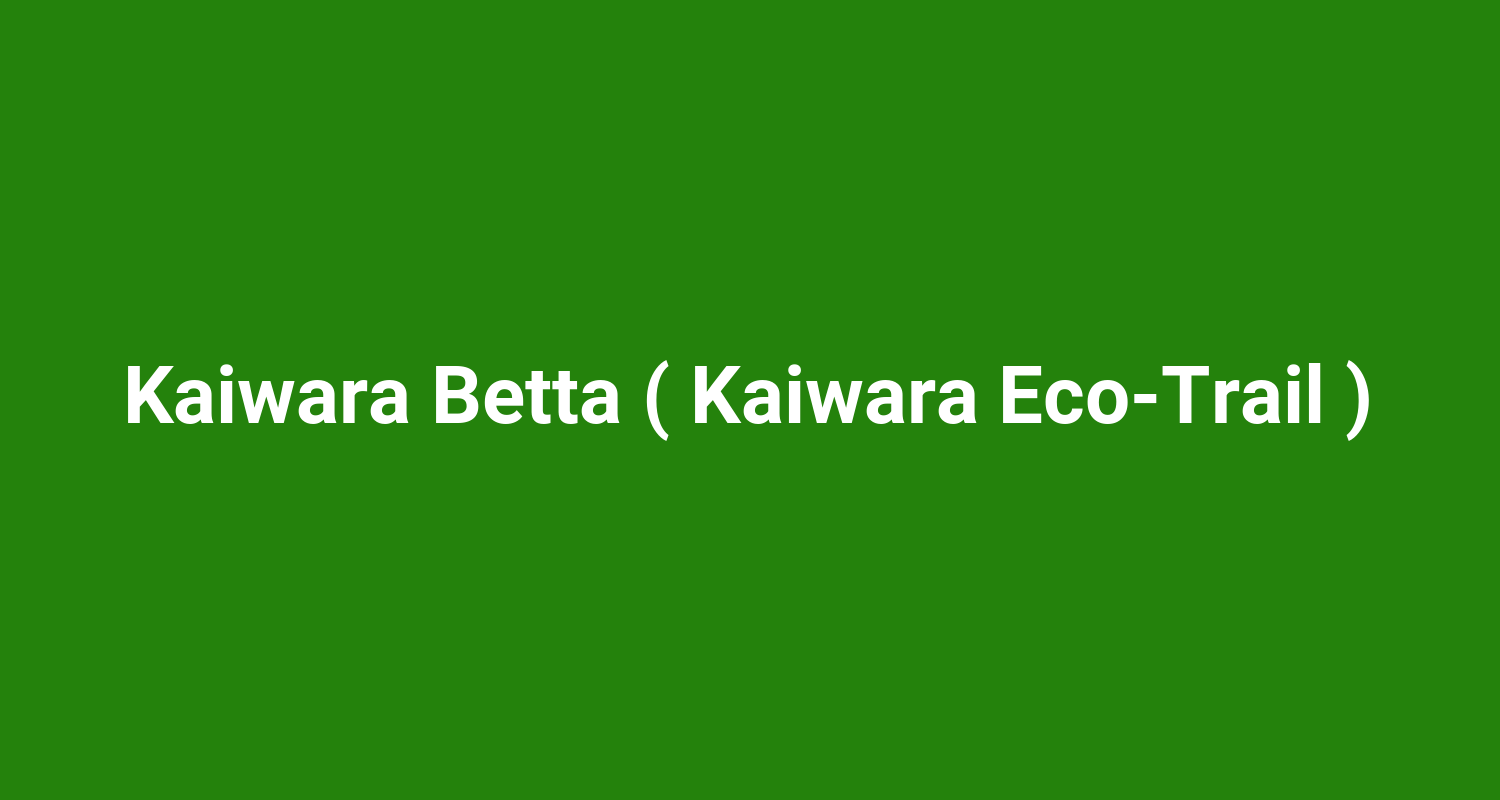 Kaiwara Betta ( Kaiwara Eco‑Trail )