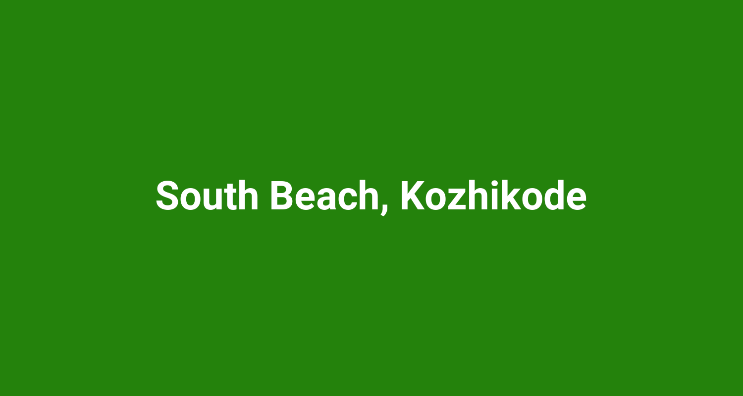 South Beach, Kozhikode
