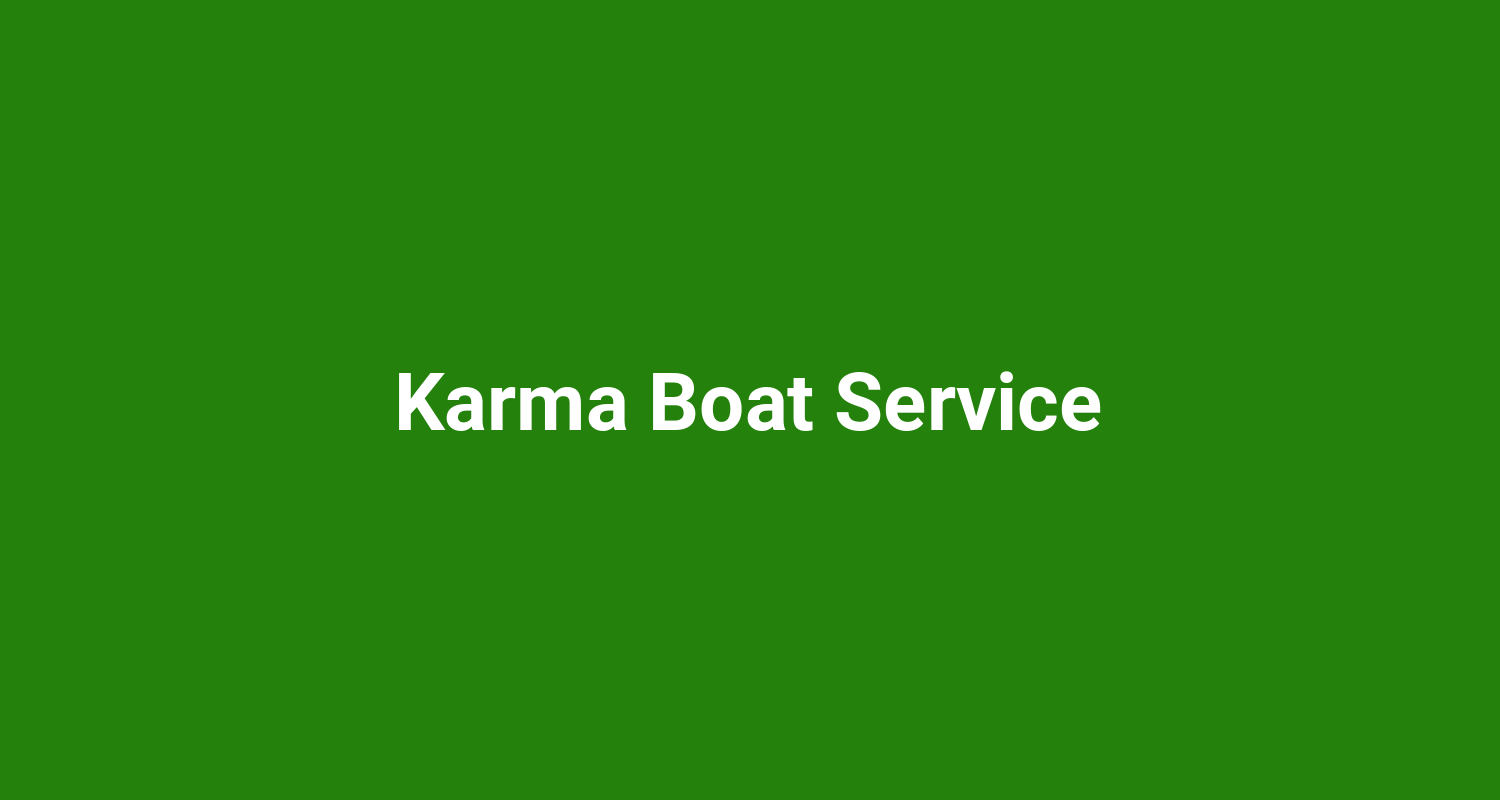 Karma Boat Service