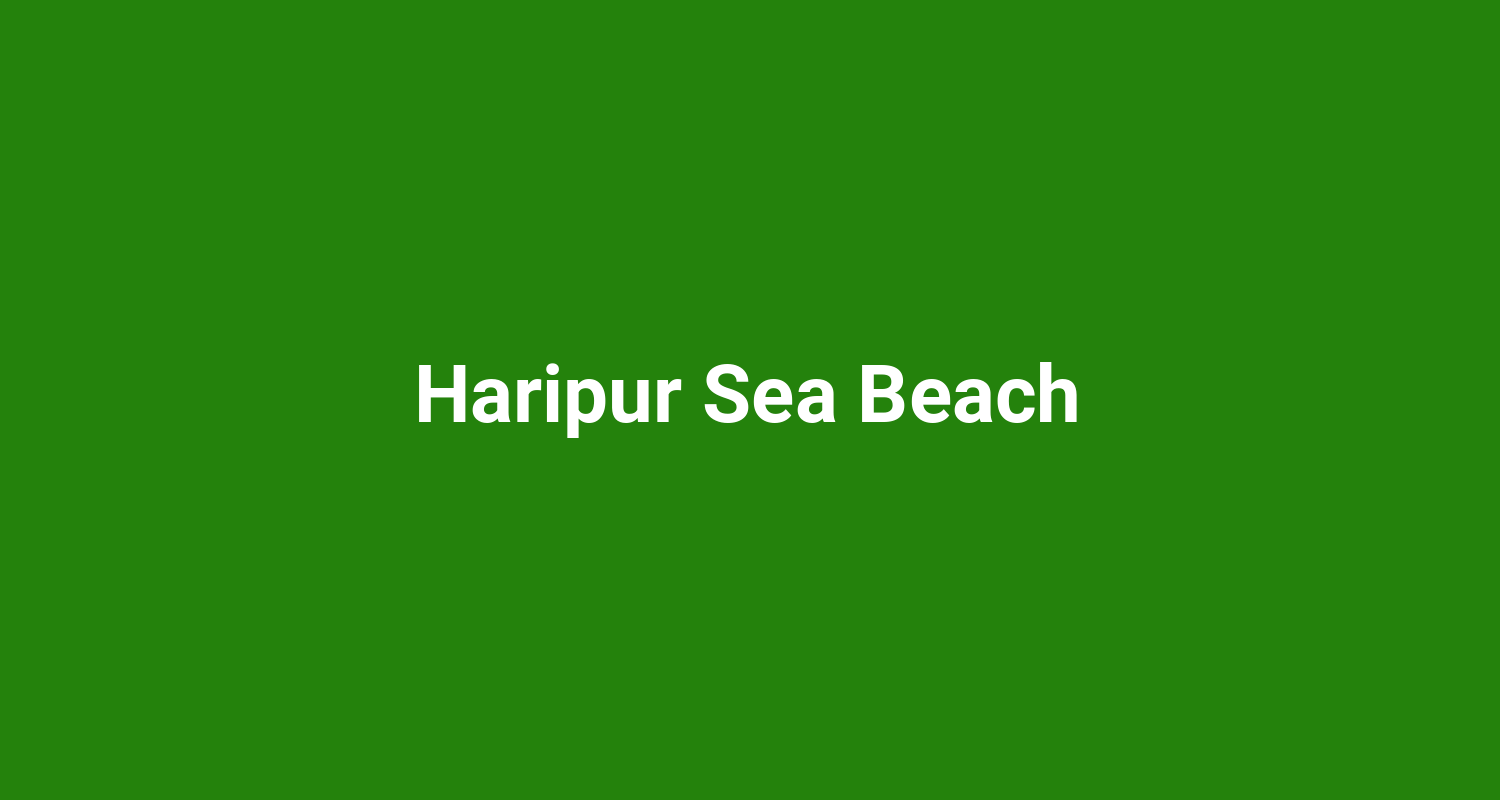 Haripur Sea Beach