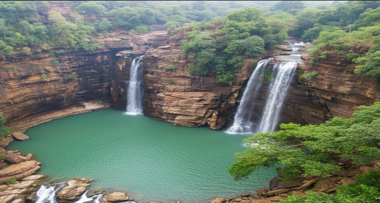 Lakhaniya Hills  Waterfall